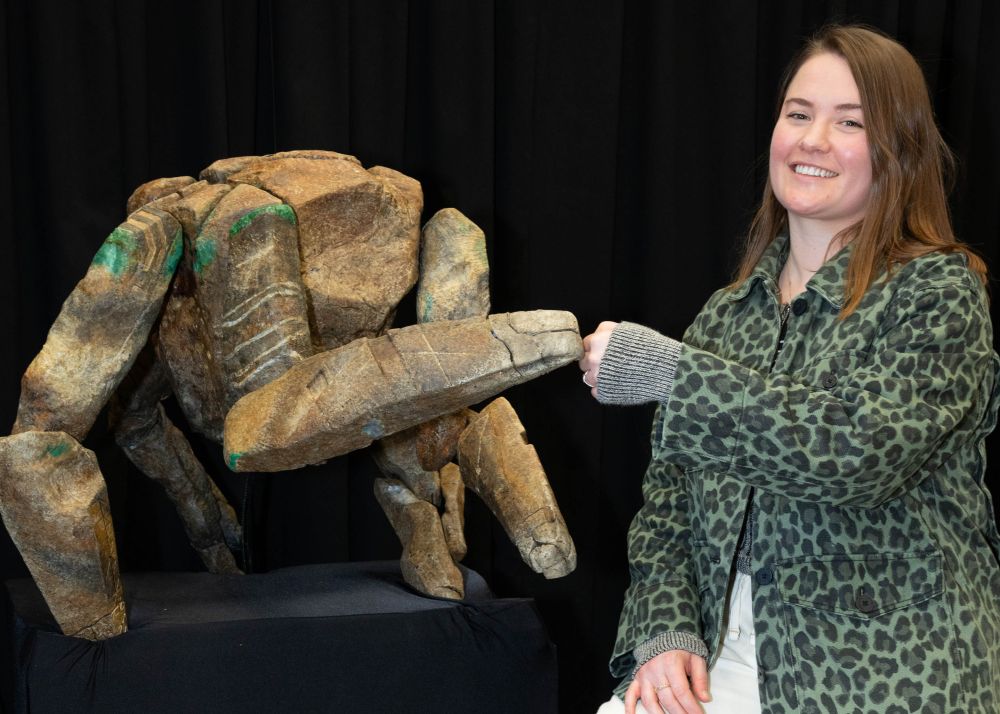 rocky the eridian puppet with writer rachael funnell rocky the eridian puppet with writer rachael funnell